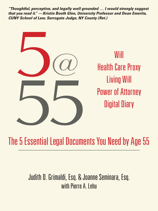 Title details for 5@55 by Judith Grimaldi - Available